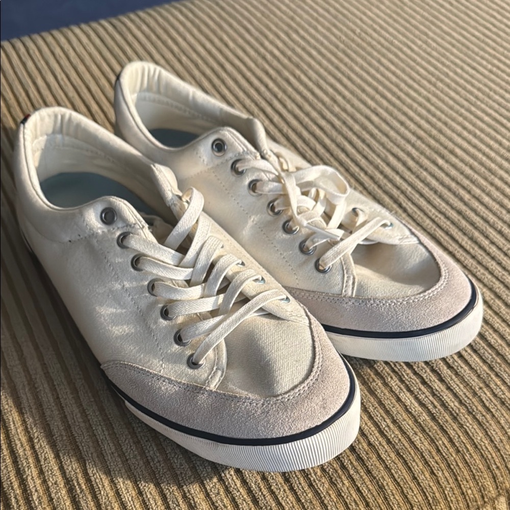 Classic White Canvas Sneakers